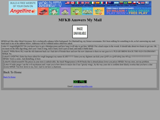 chronicle/asmprofile/mikep/gremon/mfkbmail screenshot