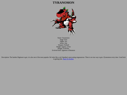 chronicle/asmprofile/mikep/gremon/tyranomon screenshot
