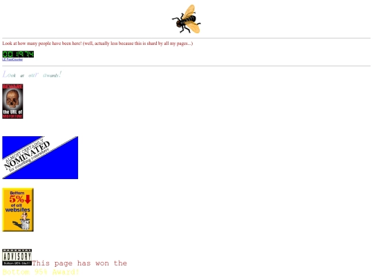 chronicle/asmprofile/mikep/martianfrog/awards screenshot