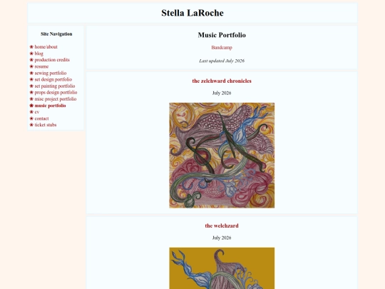 musicportfolio screenshot