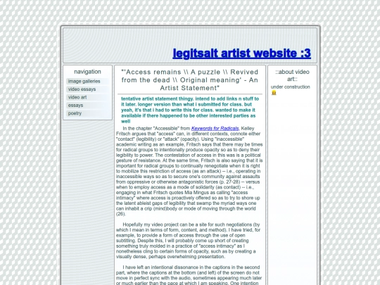 VIDEO-art/embodiment_artist-statement screenshot