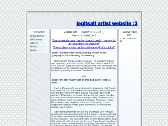 VIDEO-art/summer2025 screenshot