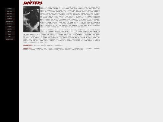 setting/shifters screenshot