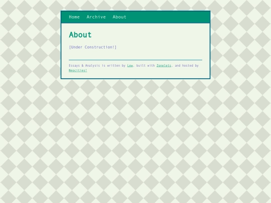 essaysandanalysis/about screenshot