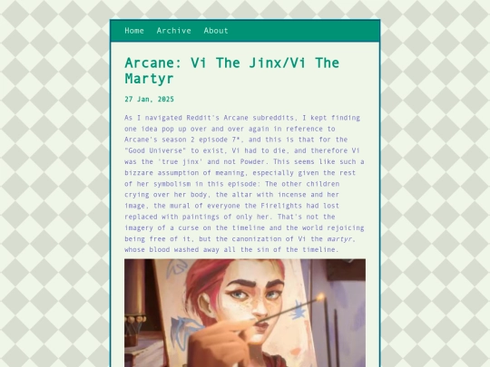 essaysandanalysis/posts/2025-01-27-Arcane-Vi-The-Jinx-Vi-The-Martyr screenshot