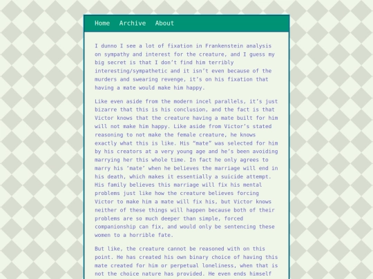 essaysandanalysis/posts/2025-04-14-Frankenstein-On-The-Creatures-Mate screenshot