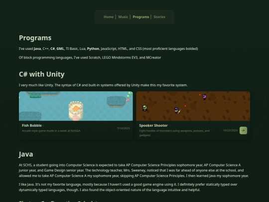 programs screenshot