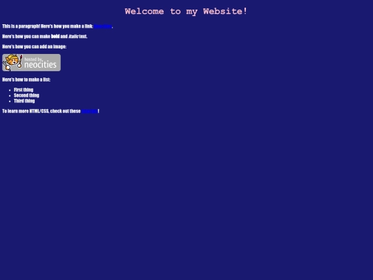 Blog screenshot
