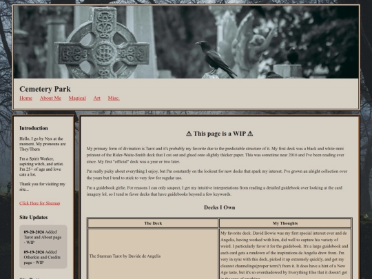 tarot screenshot