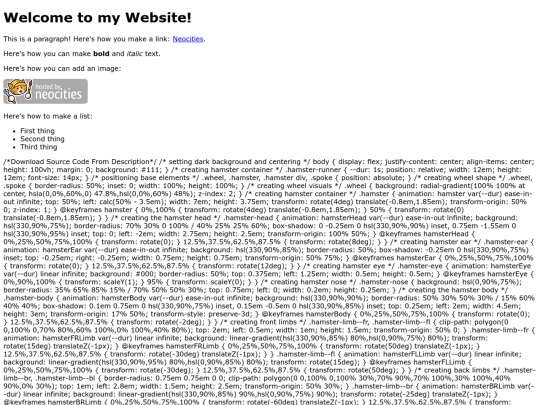 index screenshot
