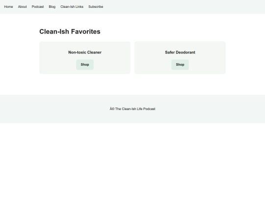 linkstofaveproducts screenshot