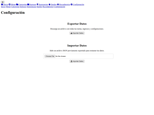 config screenshot