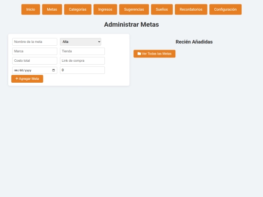 metas screenshot