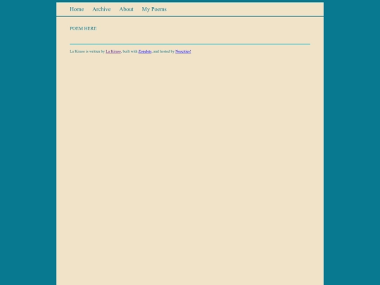 poems-template screenshot