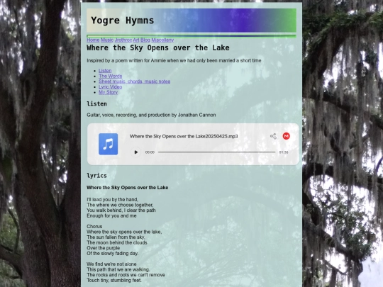 MusicPosts/OriginalMusic/WhereTheSky screenshot