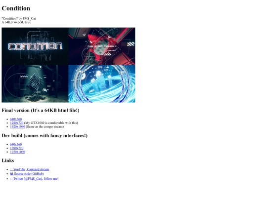 condition-demo screenshot