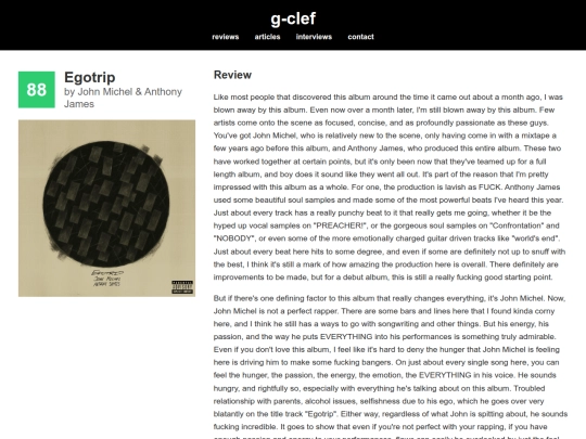 reviews/egotrip screenshot