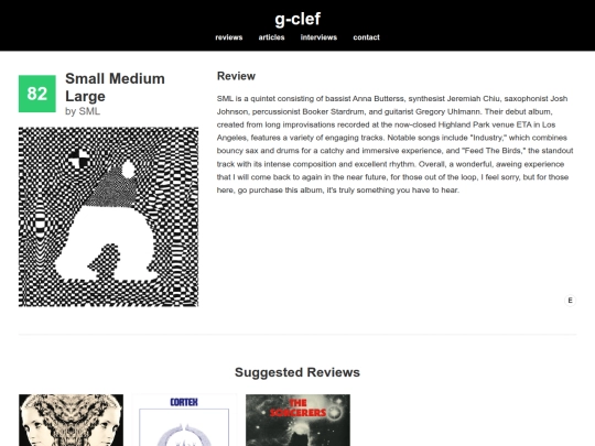 reviews/small-medium-large screenshot