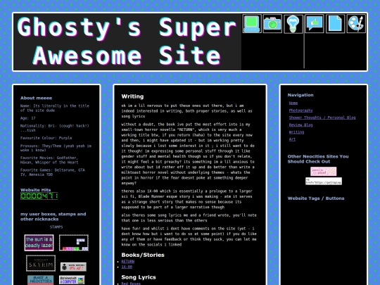 writing screenshot