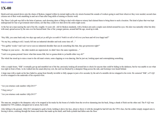 writing/1X-00 screenshot