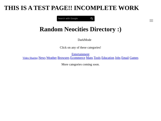 test screenshot