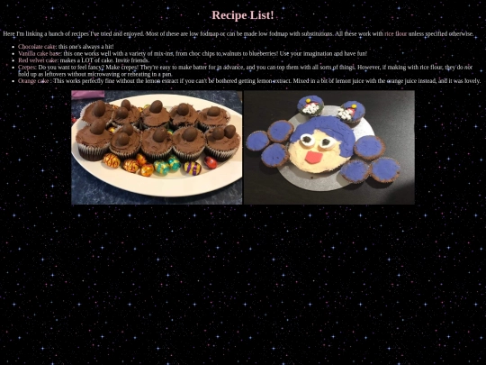 recipes screenshot