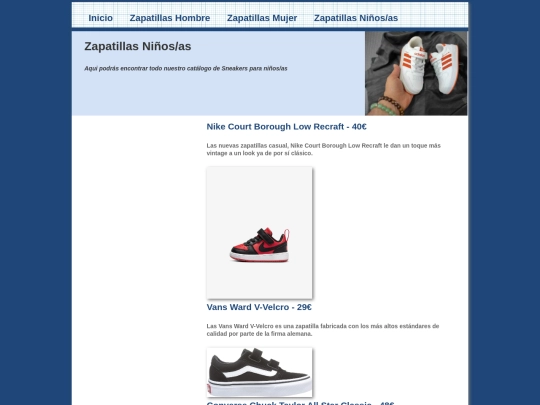 ArchiteXture/ZapatillasNiosas screenshot