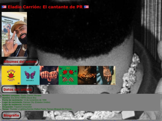 Cantantes/Eladio Carrión screenshot