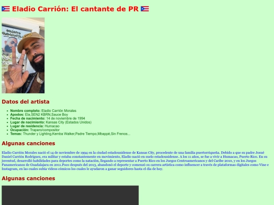 Eladio Carrion/T7_css screenshot