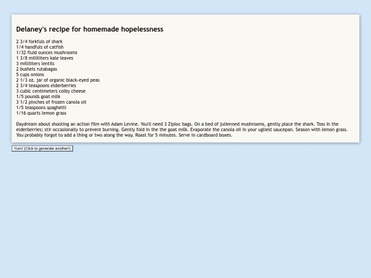 tracery2/recipe screenshot