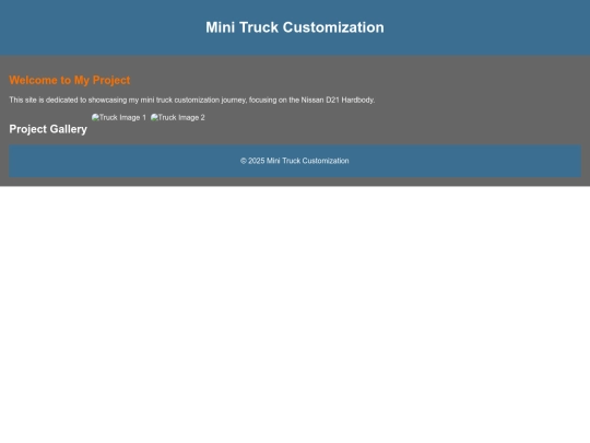 minitruck build/minitruck screenshot