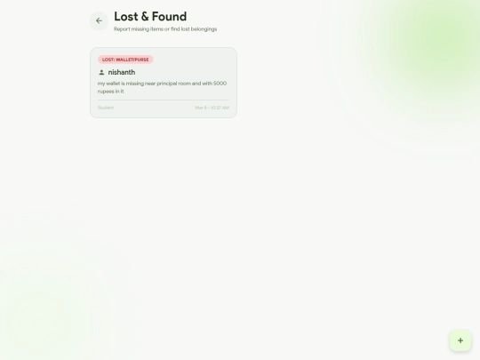 Aura/lost-found screenshot