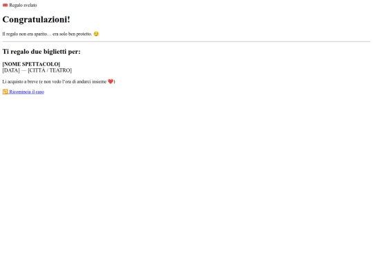 ultimo/finale screenshot