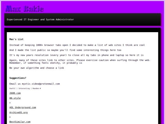 maxslist screenshot