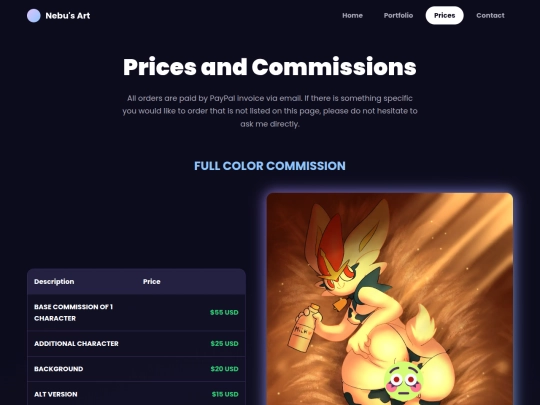 pagina principal/prices screenshot