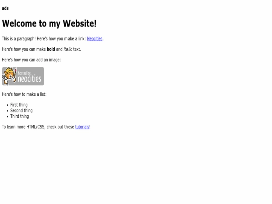 index screenshot