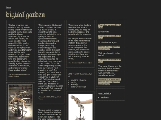 digital garden screenshot