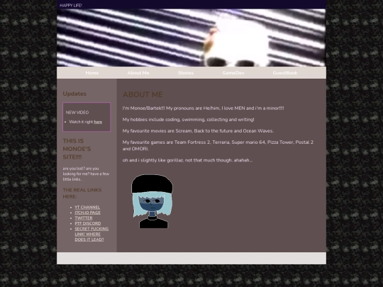 aboutme screenshot
