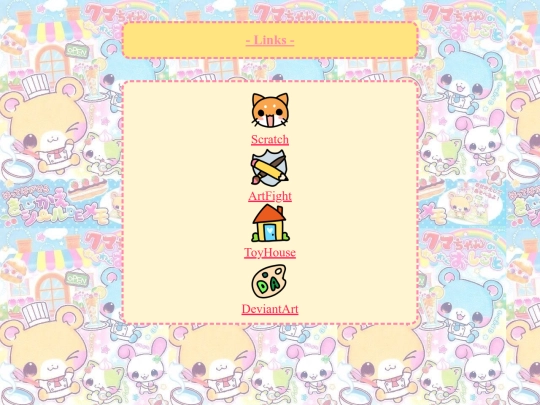 Links screenshot