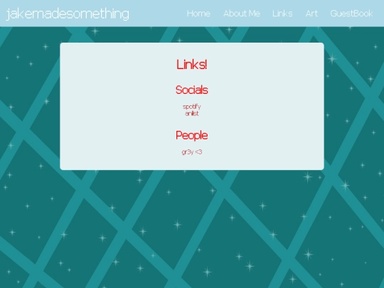 Links screenshot