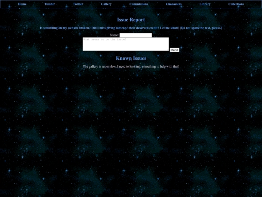issue screenshot