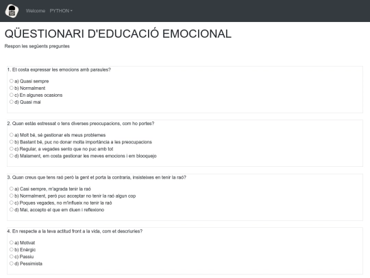 questionari screenshot
