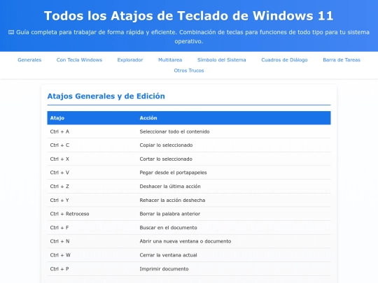 atajos-teclado-windows11 screenshot