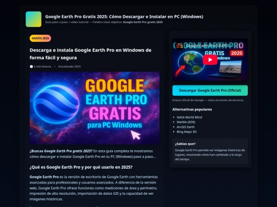 google-earth-pro-gratis screenshot