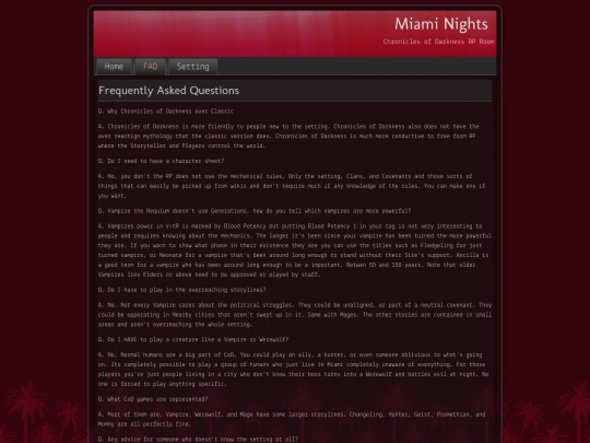 faq screenshot