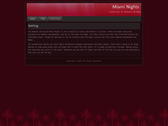 setting screenshot