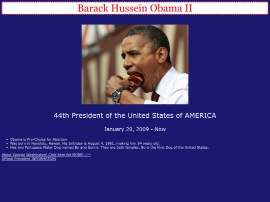 presidentprofileminiproject screenshot