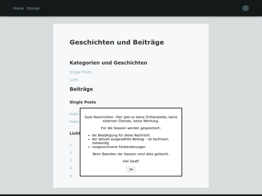 simpleBlog/stories screenshot