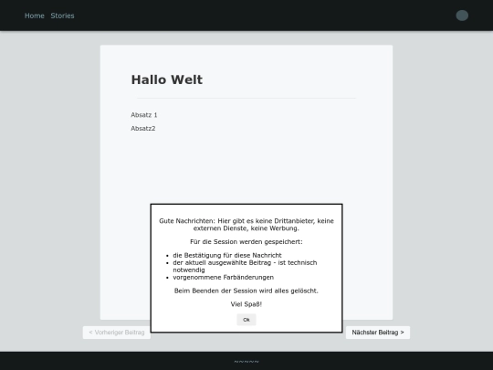 simpleBlog/storyPost screenshot