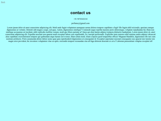 perfumey/contact screenshot